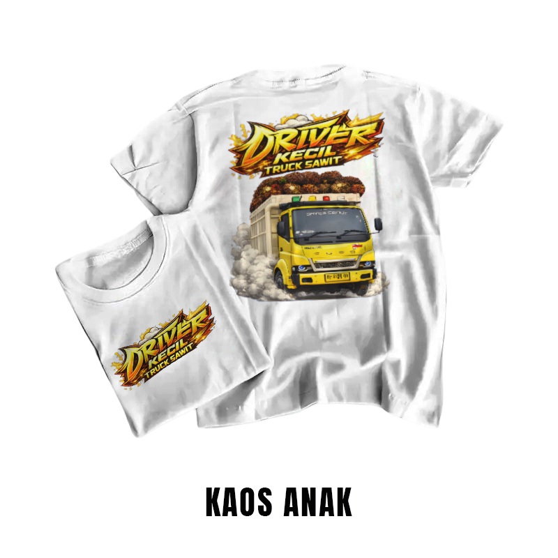 KAOS DRIVER KECIL TRUK SAWIT - BAJU TRUK OLENG ANAK UMUR 2 - 10 TAHUN TERBARU
