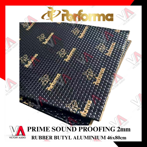 Peredam Mobil Sound Proofing Aluminium Foil Rubber Butyl PERFORMA Prime Peredam Suara Tebal 2mm - Ha