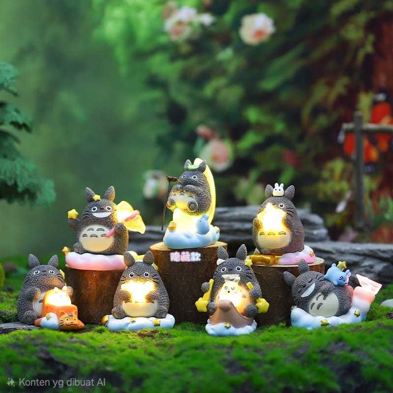 Blind Box Figure Pohon Trees Totoro Jiji Kaonashi Studio Ghibli Kiki Delivery Service Spirited Away