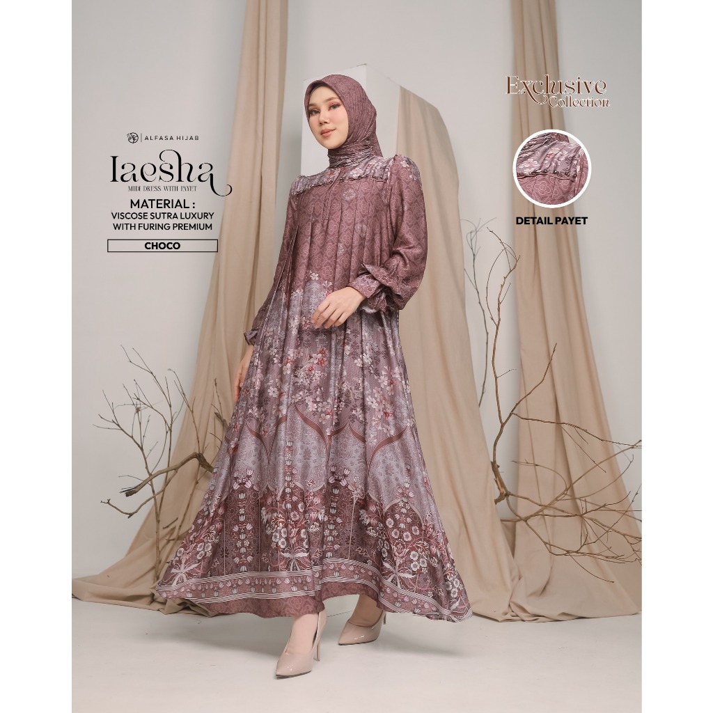 LAESHA DRESS , DRESS ORI ALFASA HIJAB