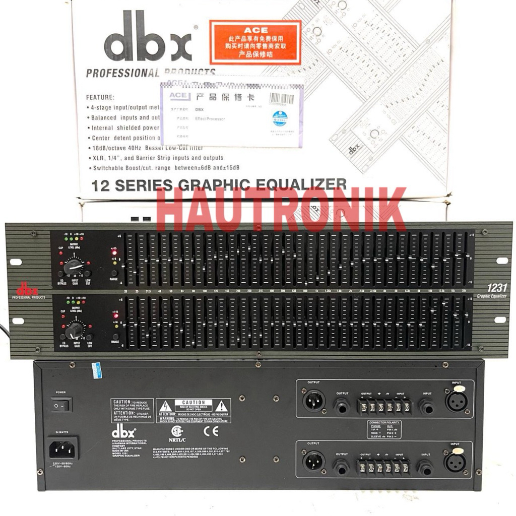 Equaliser DBX 1231 ( 2 X 31 Channel ) Grade A dbx1231 Dbx 1231 Equaliser Bagus Murah ( Bisa COD )
