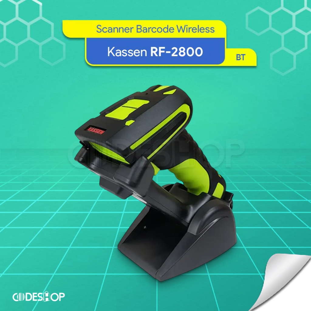 Kassen RF-2800 Scanner Barcode Industrial 2 Dimensi Wireless