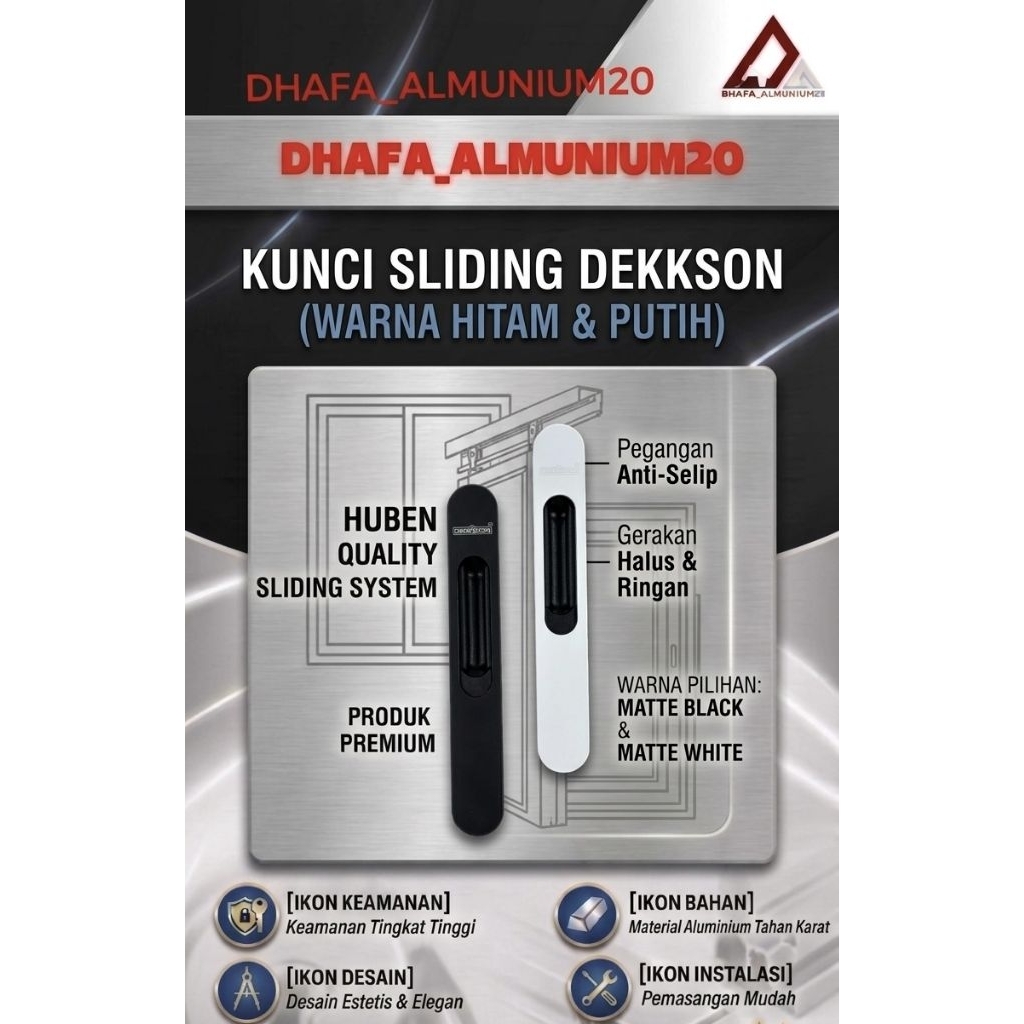 Kunci sliding dekson