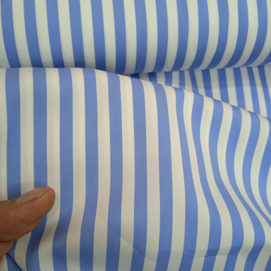 KAIN KATUN YANDET ITALY PREMIUM IMPORT ORIGINAL SALUR BIRU