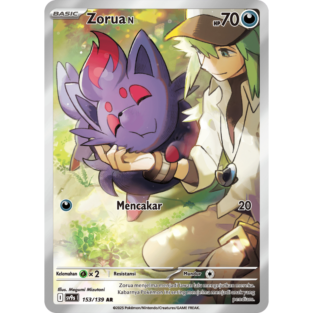Pokemon TCG Indonesia Zorua N AR Ikatan Takdir