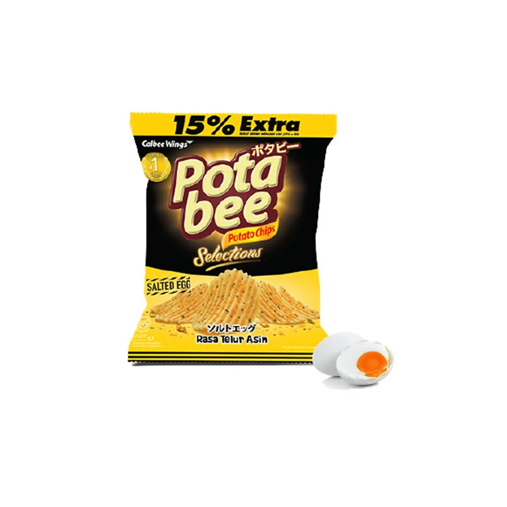 Potabee Keripik Kentang Selections Salted Egg 65 gr - Gambar 2