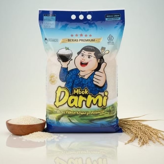 BERAS PREMIUM MBOK DARMI KEMASAN 5KG
