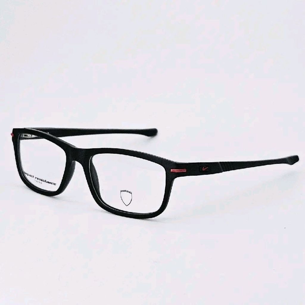 Frame Kacamata Pria Wanita Sporty 5001 Hitam Doff Merah bisa lensa minus Blueray Bluecromic Photocro