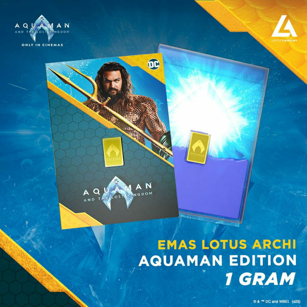 Logam Mulia Emas 1Gram Lotus Archi Aquaman special edition