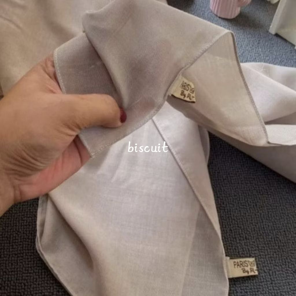 JILBAB SEGI EMPAT PARIS PREMIUM SYARI 120x120 FULL JAHIT TEPI