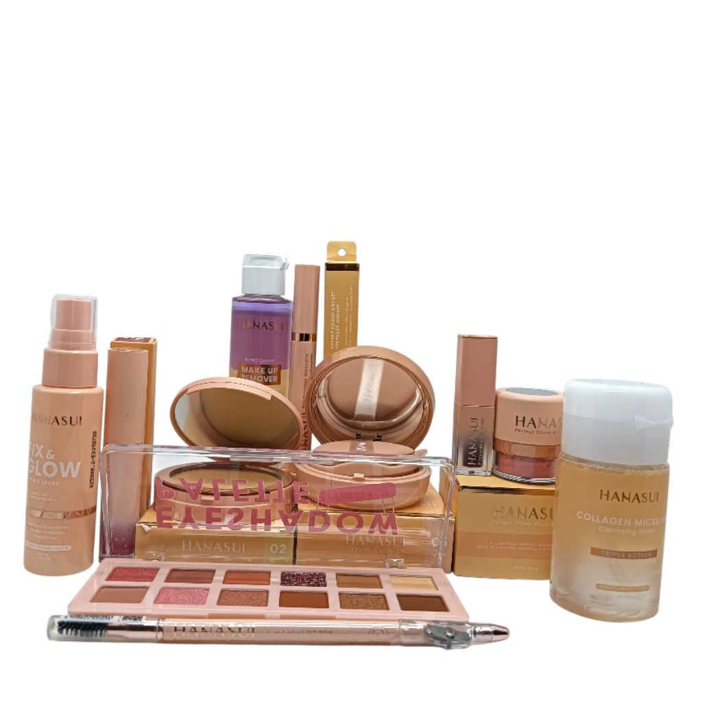 Hanasui Paket Make Up Komplit Seserahan/Hantaran/Kado Ulang tahun/Maku Up/Original/Bpom