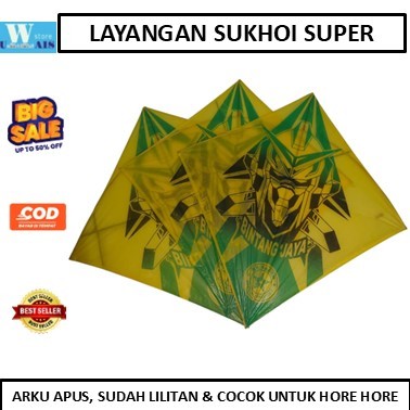 (WAJIB ORDER PACKING) LAYANGAN SUKHOI SUPER LILITAN LAYANGAN SUKHOI STANDARD LAYANGAN SEOT COCOK UNT