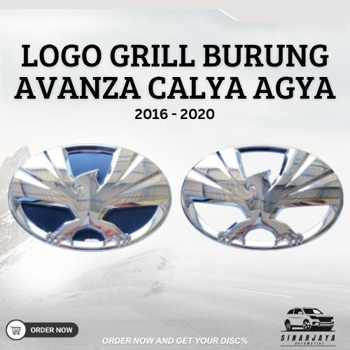 LOGO GRILL BURUNG AVANZA CALYA AGYA 2016 - 2020