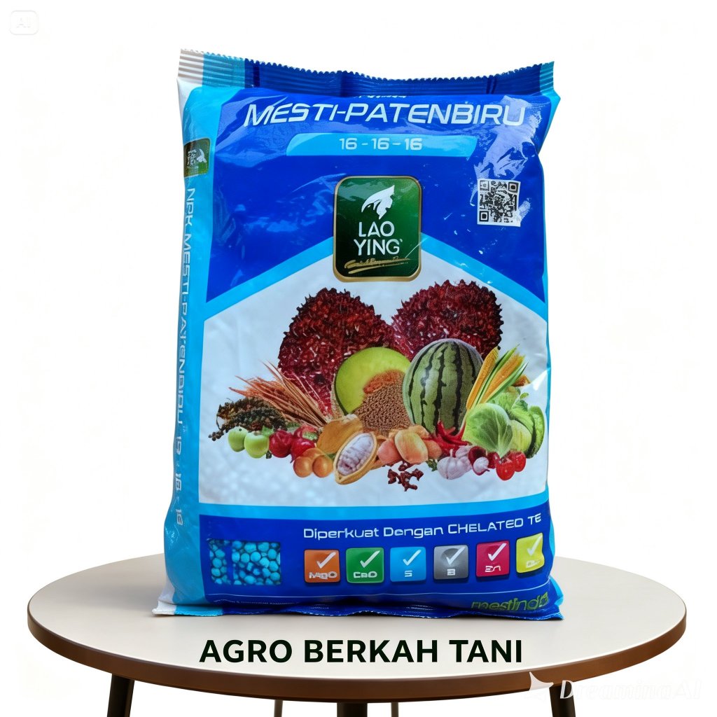 Pupuk NPK Mutiara 16 16 16 1kg LaoYing Pupuk Buah Bunga Akar Tanaman Kemasan Asli / Pupuk NPK Mutiar