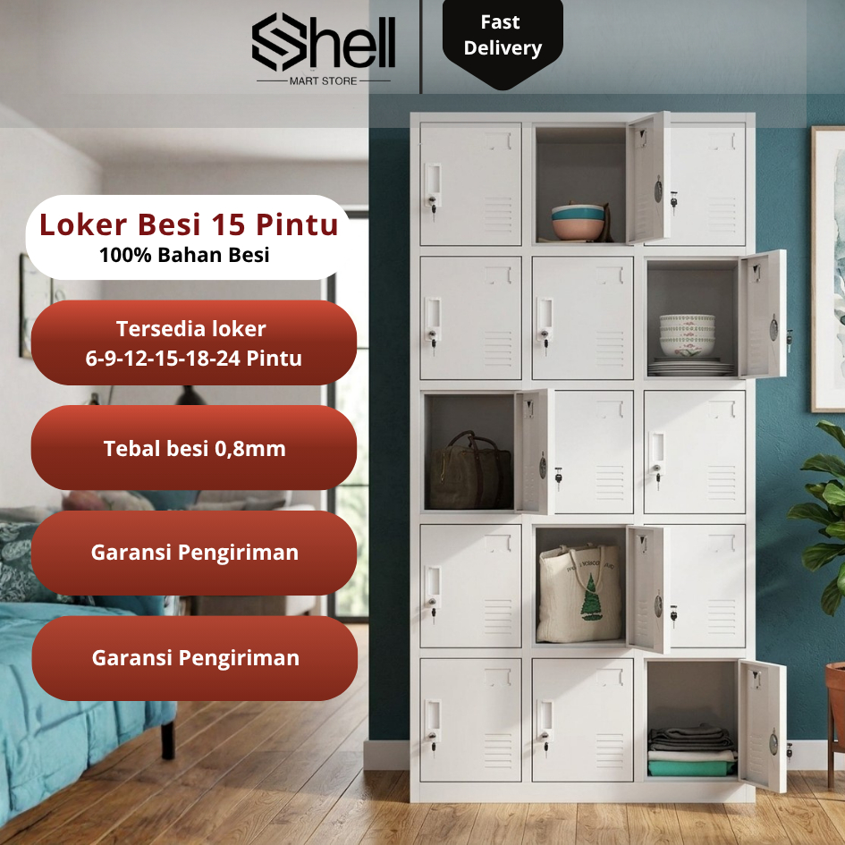 Loker Lemari 15 Pintu Lemari Arsip Lemari Arsip Kantor Lemari Arsip 15 pintu Lemari Sepatu