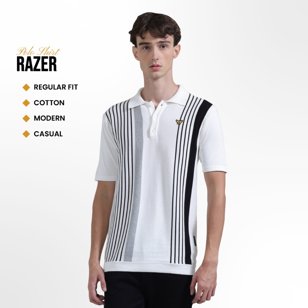 Emba Classic - Razer Kaos Polo Pria Lengan Pendek Regular Fit