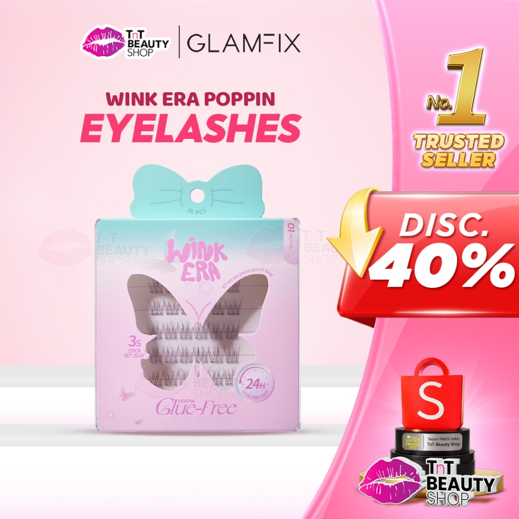 GLAMFIX Eyelash Extension Individual Lashes Langsung Tempel 9-14mm Tanpa Lem | TnT Beauty