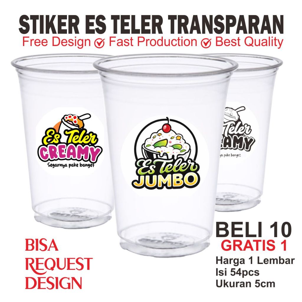 STIKER ES TELER CREAMY I STICKER ES TELLER SULTAN I STIKER ES TELER JUMBO