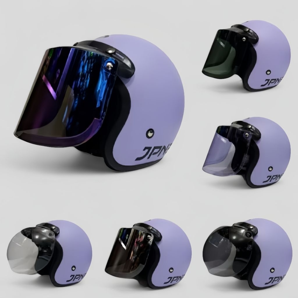 Helm jpn ungu dof lilac ORIGINAL 100% Asli