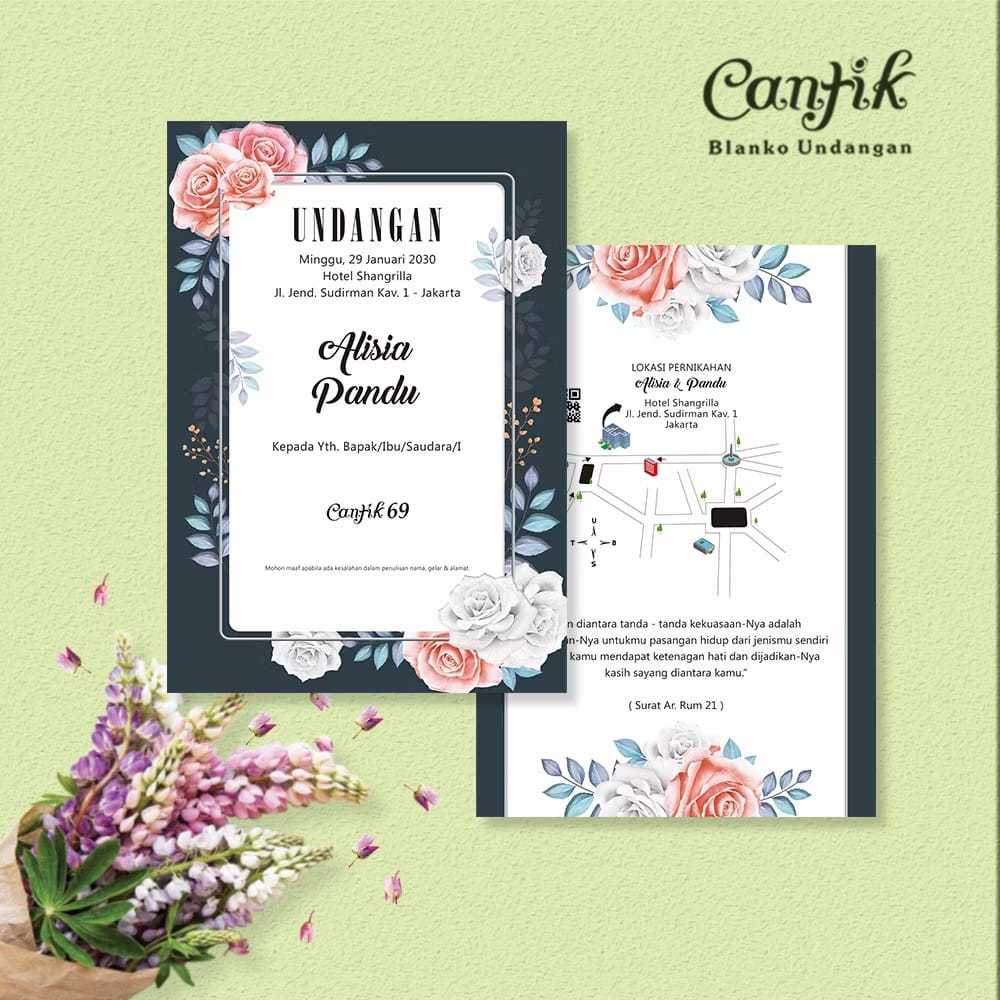Undangan Pernikahan Orang Tua/Manten Bahasa Jawa/Indo Free 1 Foto