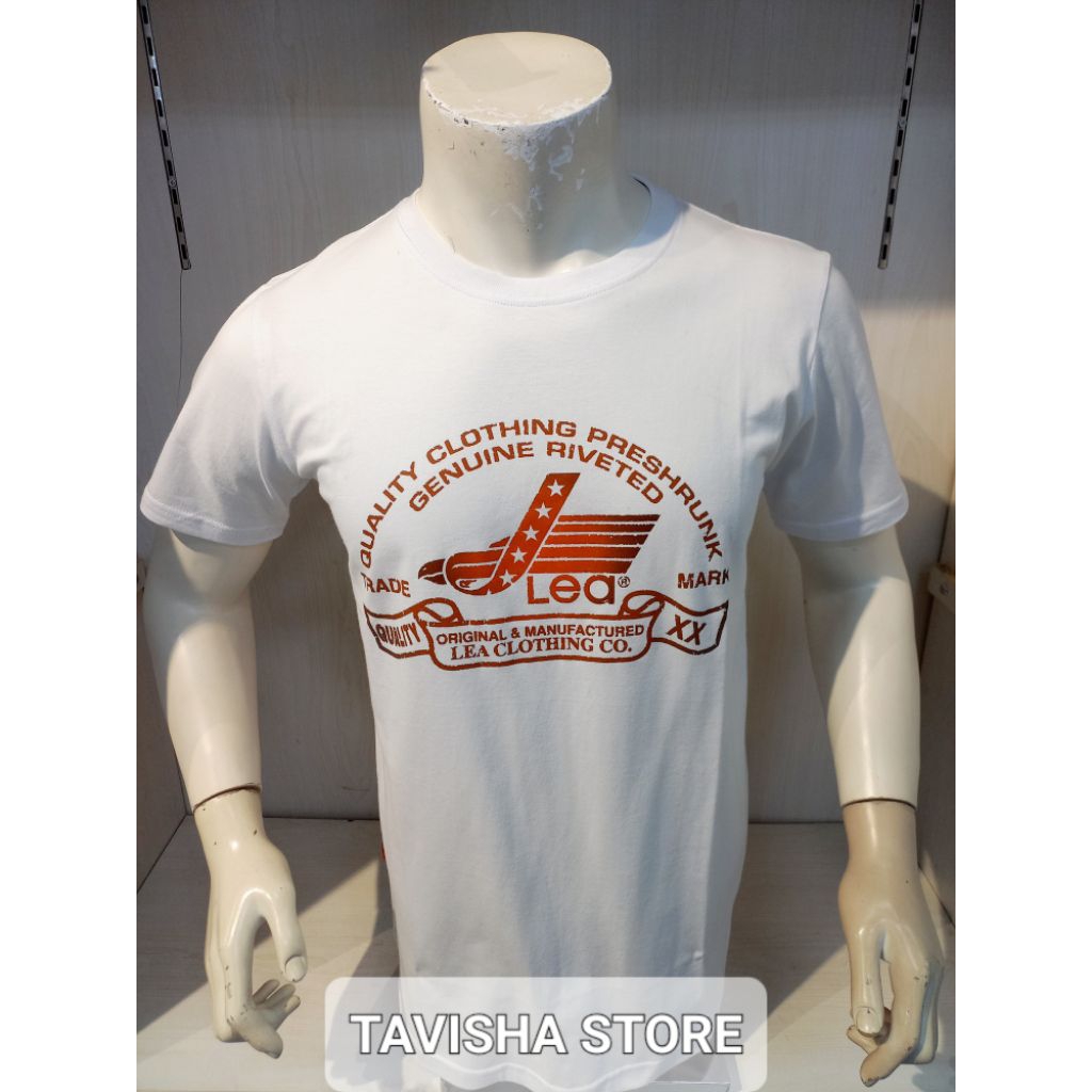 Kaos LEA Original-Regular Fit Casual Cowok|Premium Best Seller