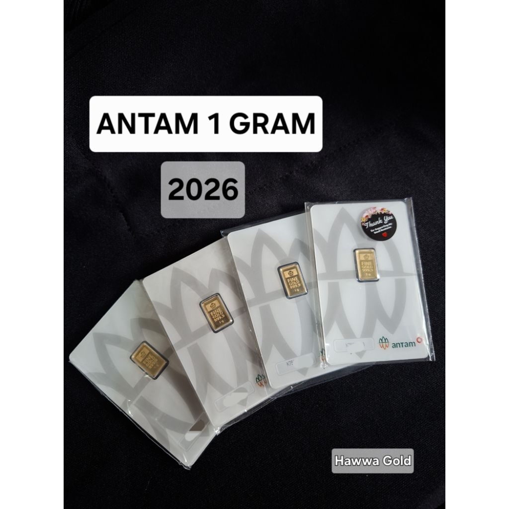 Logam Mulia Emas Antam 1 Gram 999.9 Murni, Kualitas Tinggi