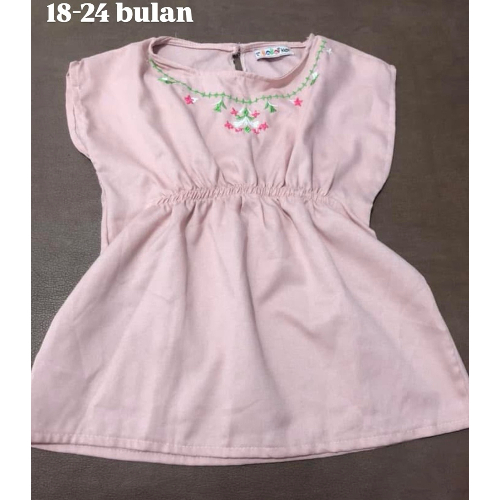 Kaftan Bayi Perempuan Usia 1-2 Tahun / Dress Anak Cewek 1 Tahun / OOTD Kekinian Anak Cewek