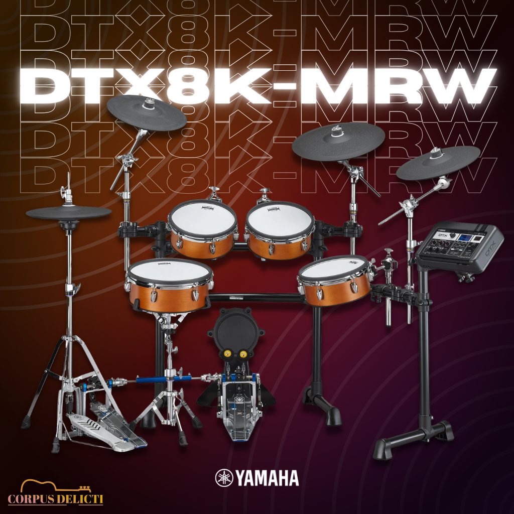 YAMAHA DTX8KMRW Electronic Drum Kit Digital Drum Set (3 Box Set) (Real Wood Finish) (ORIGINAL)