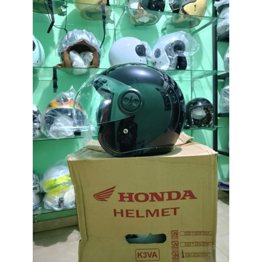 Helm Honda Scoopy Hitam Original