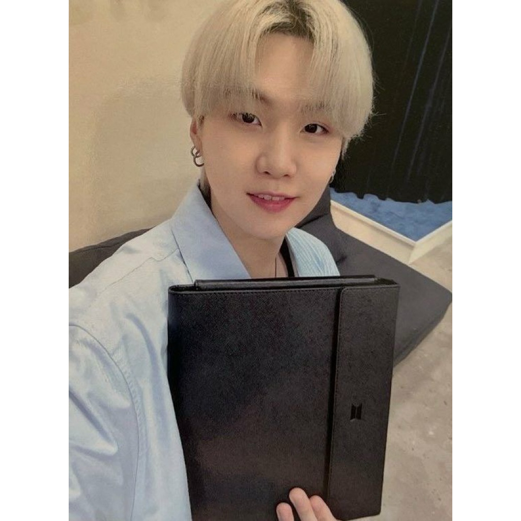 Artist-Made Collection by BTS Suga Blacknote Notebook OFFICIAL MERCH BTS Bighit Official Photocard S