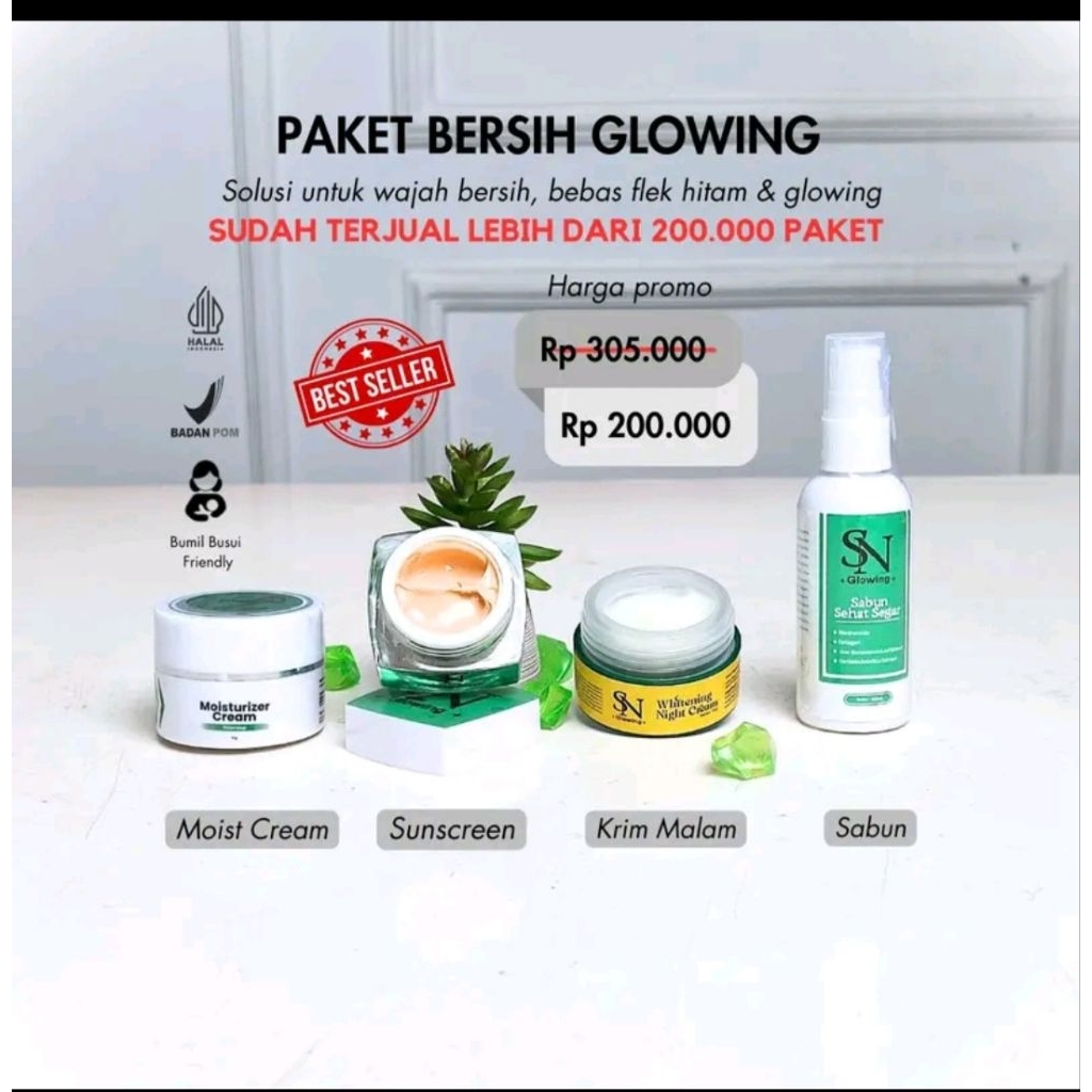 PAKET BERSIH GLOWING SN GLOWING