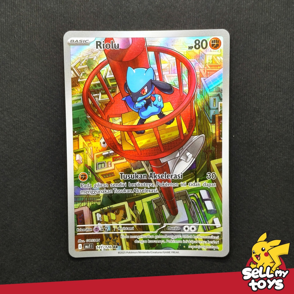 POKEMON TCG Indonesia - Riolu AR Mega evolusi mA1 141/126