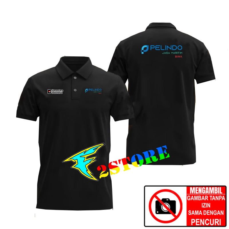 Baju Kaos Kerah Model Polo Tshirt Danantara Indonesia - PELINDO Jasa MARITIM BIMA Sablon Digitam DTF
