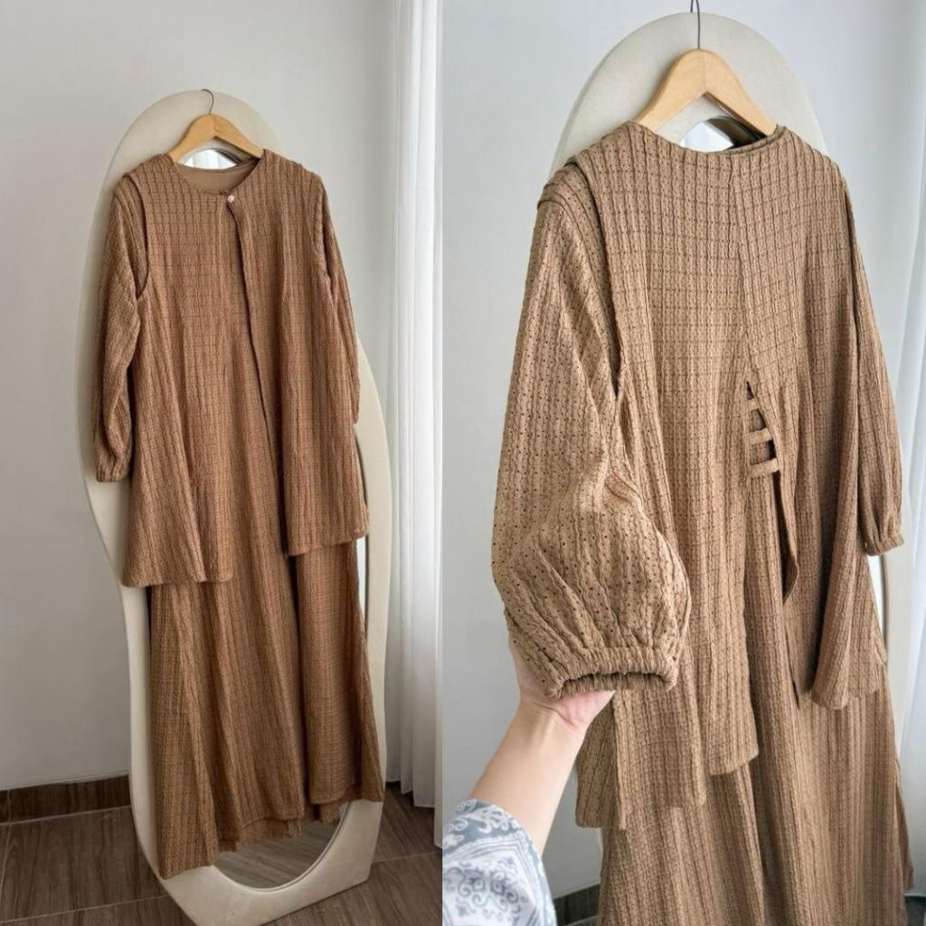 PL Joley.cloth Fateema Gamis 2in1 (preloved) New Brown
