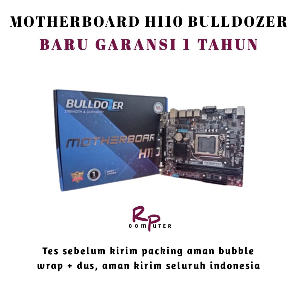 MOTHERBOARD H110 BULLDOZER BARU GARANSI 1 TAHUN