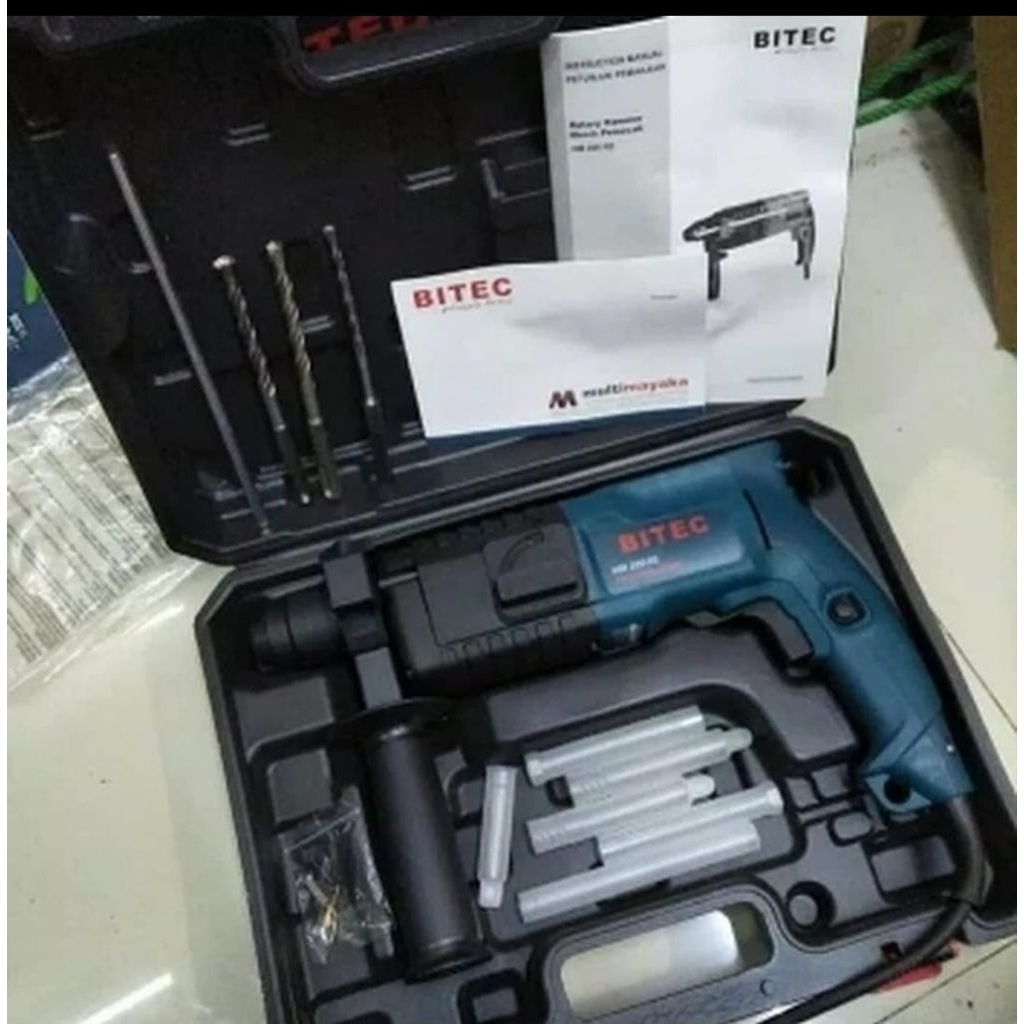 mesin bor beton bitec HM200-RE rotary hammer bitec