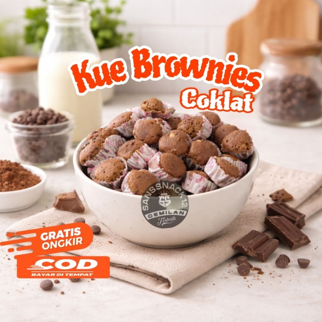 Kue Brownies Kering / Kue Brownies Coklat