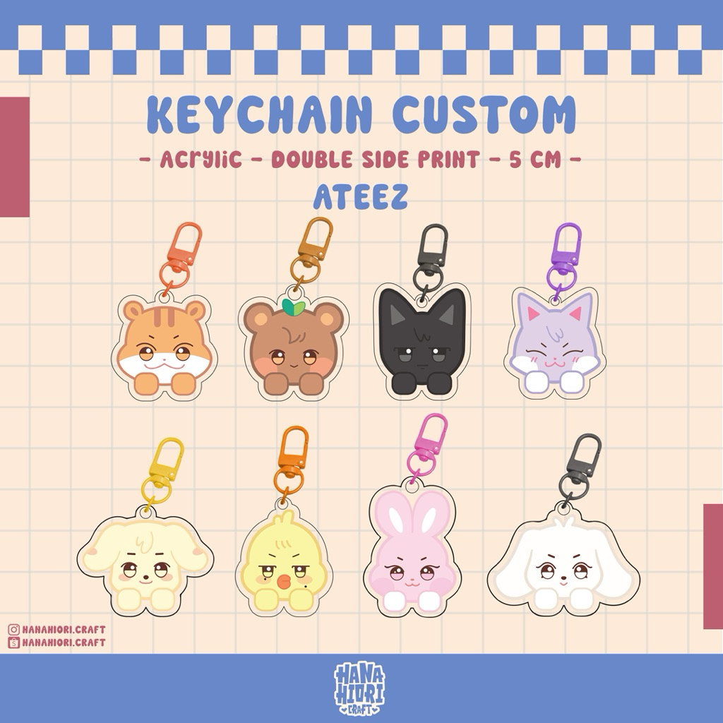 Keychain Ateez Aniteez
