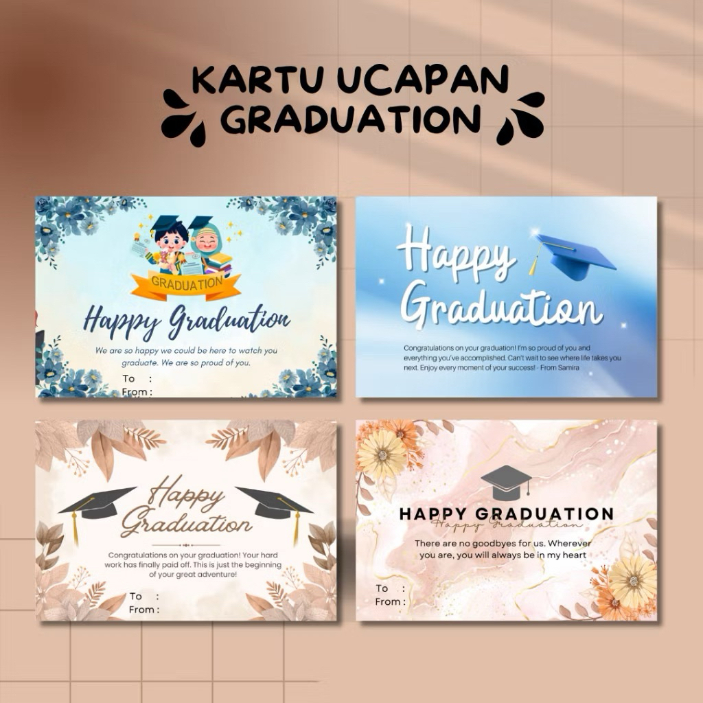GREETING CARD GRADUATION / GIFT CARD / GREETING CARD / KARTU UCAPAN SELAMAT WISUDA / KARTU UCAPAN WI