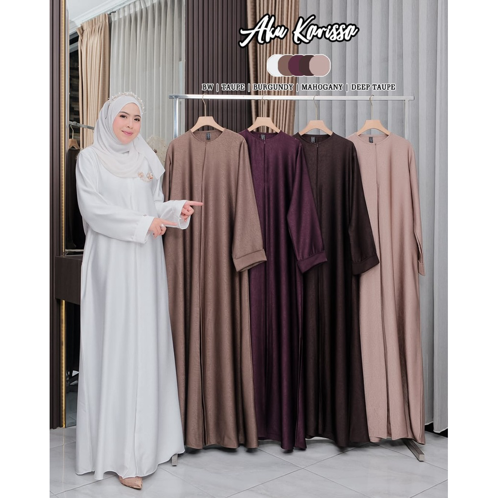 Abaya dress aku Karissa / Abaya aku Karissa / Khaliza aku Karissa / gamis aku Karissa