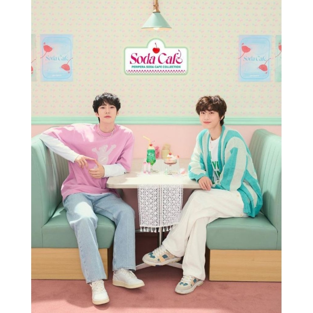(SALE - EXP 11/2026) Peripera mood fit cover cushion set keyring gift puff nct collaboration soda ca