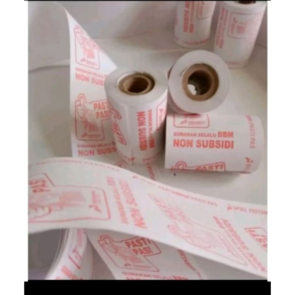 Kertas struk thermal 58/57×40mm spbu isi 10pcs