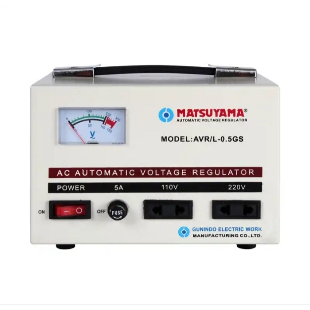 Stabilizer Stavol AVR MATSUYAMA Stavolt 500 Watt 0.5kva AVR/L-0.5GS Merk Matsuyama