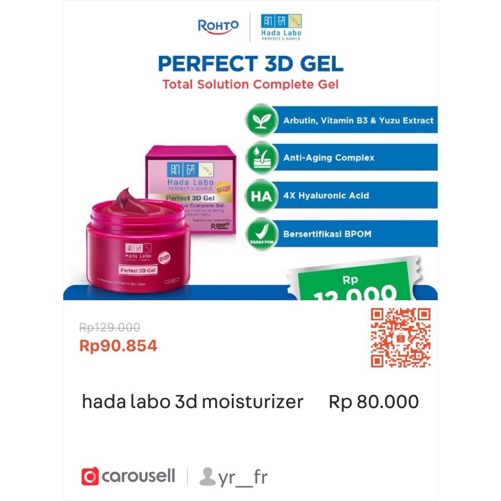 hada labo 3d moisturizer
