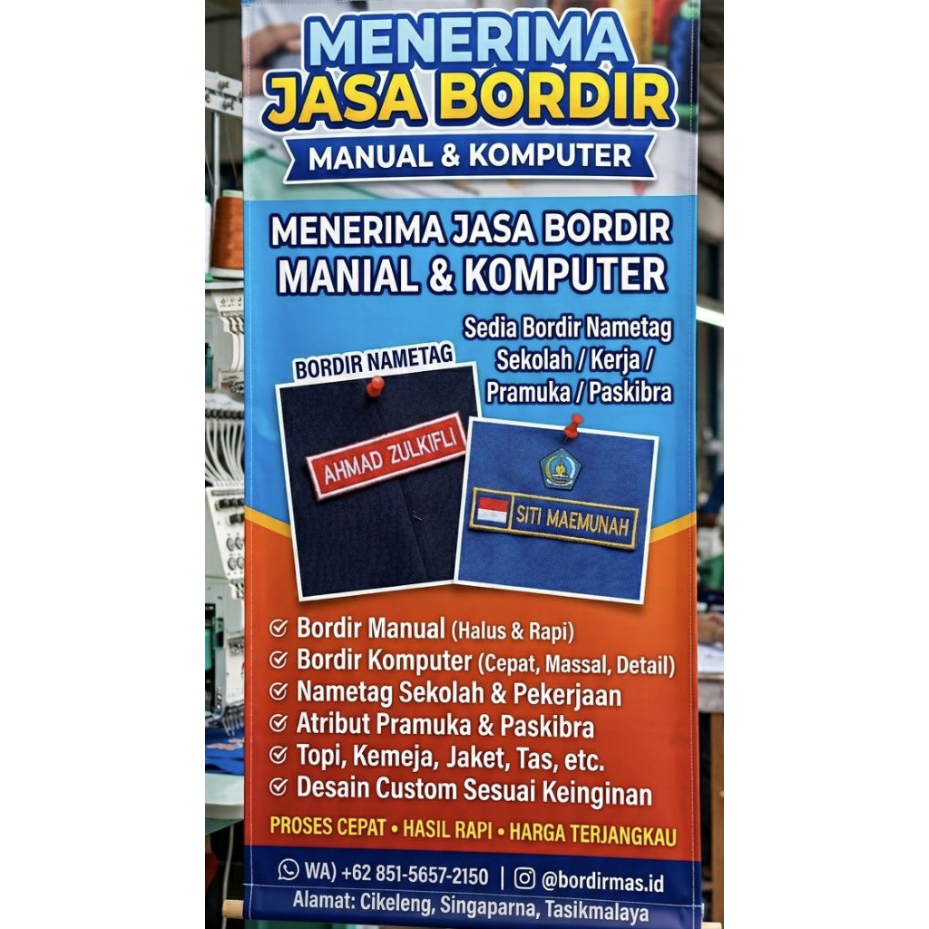 jasa bordir manual | jasa bordir komputer