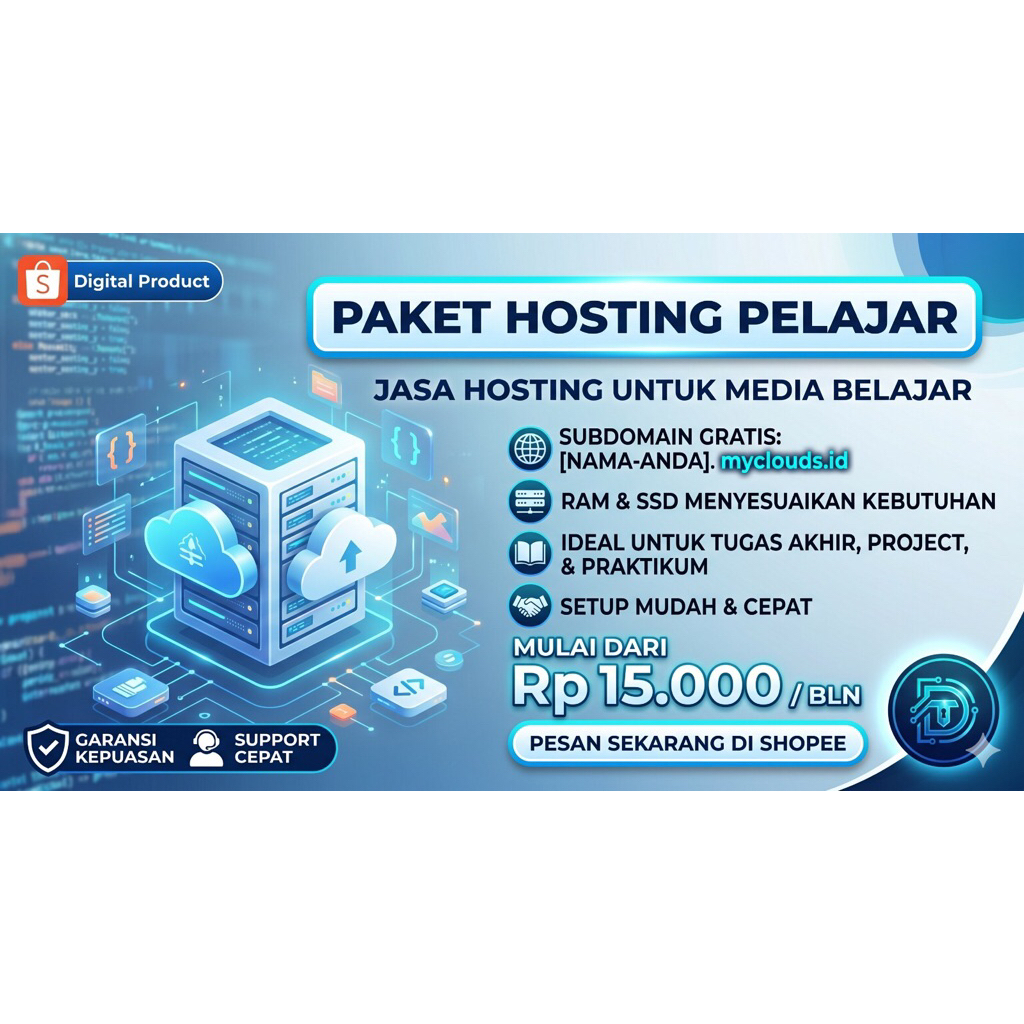 Akun Hosting Murah Praktis untuk Portofolio, Blog & Tugas
