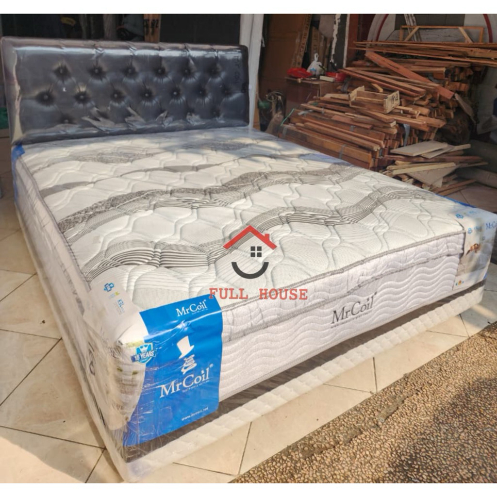(FULLHOUSE FURNITURE) boxy springbed kasur mr coil dengan sandaran