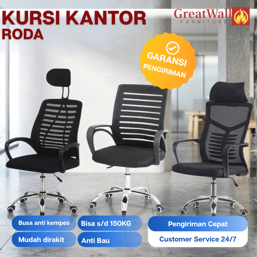 Kursi Kantor Putar Ergonomis Kursi Kerja Kursi Direktur Kursi Staff