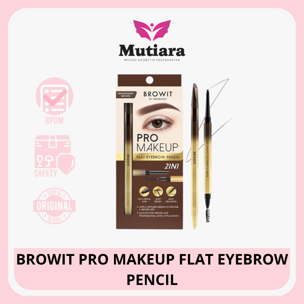BROWIT PRO MAKEUP FLAT EYEBROW PENCIL