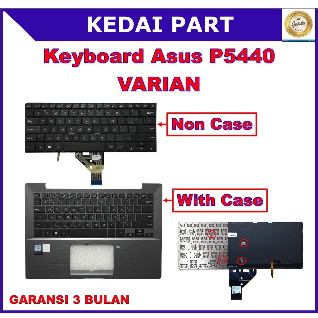 Keyboard Asus Expertbook P5440 P5440U P5440UA P5440F P5440FA P5440FF